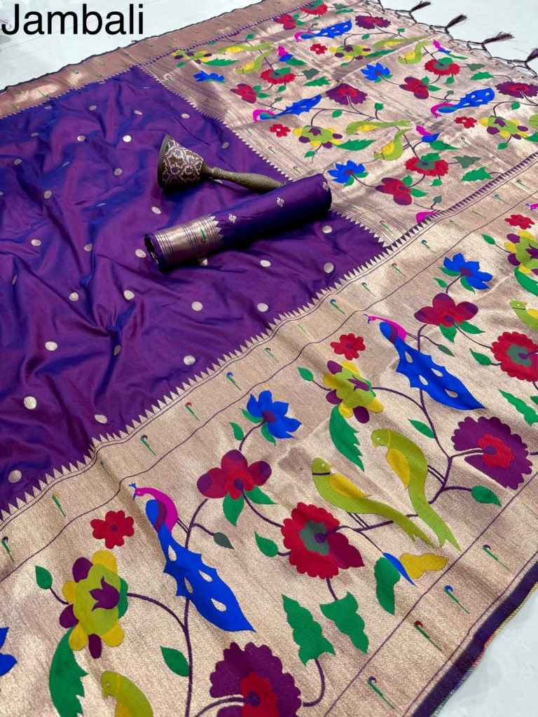 PURE SOFT KANCHIVRAM PETHANI SILK ZARI WEAVING SAREE 1 