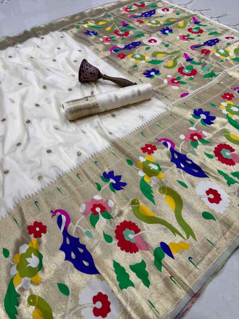 PURE SOFT KANCHIVRAM PETHANI SILK ZARI WEAVING SAREE 1 