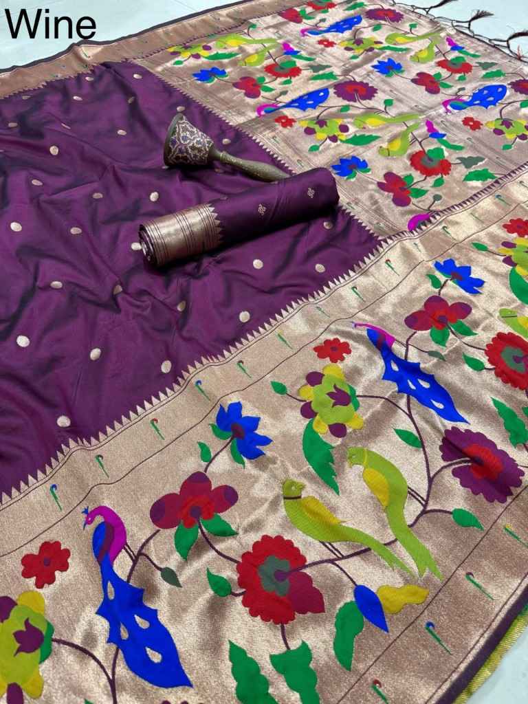 PURE SOFT KANCHIVRAM PETHANI SILK ZARI WEAVING SAREE 1 