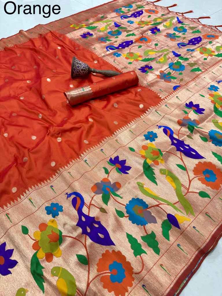 PURE SOFT KANCHIVRAM PETHANI SILK ZARI WEAVING SAREE 1 
