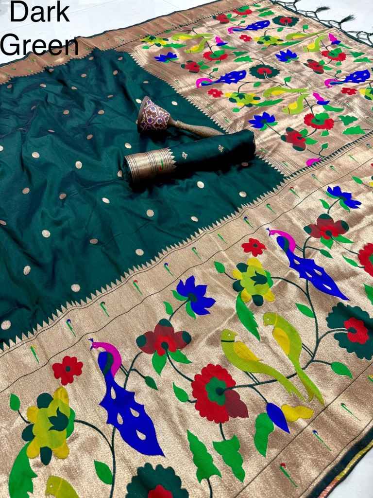 PURE SOFT KANCHIVRAM PETHANI SILK ZARI WEAVING SAREE 1 
