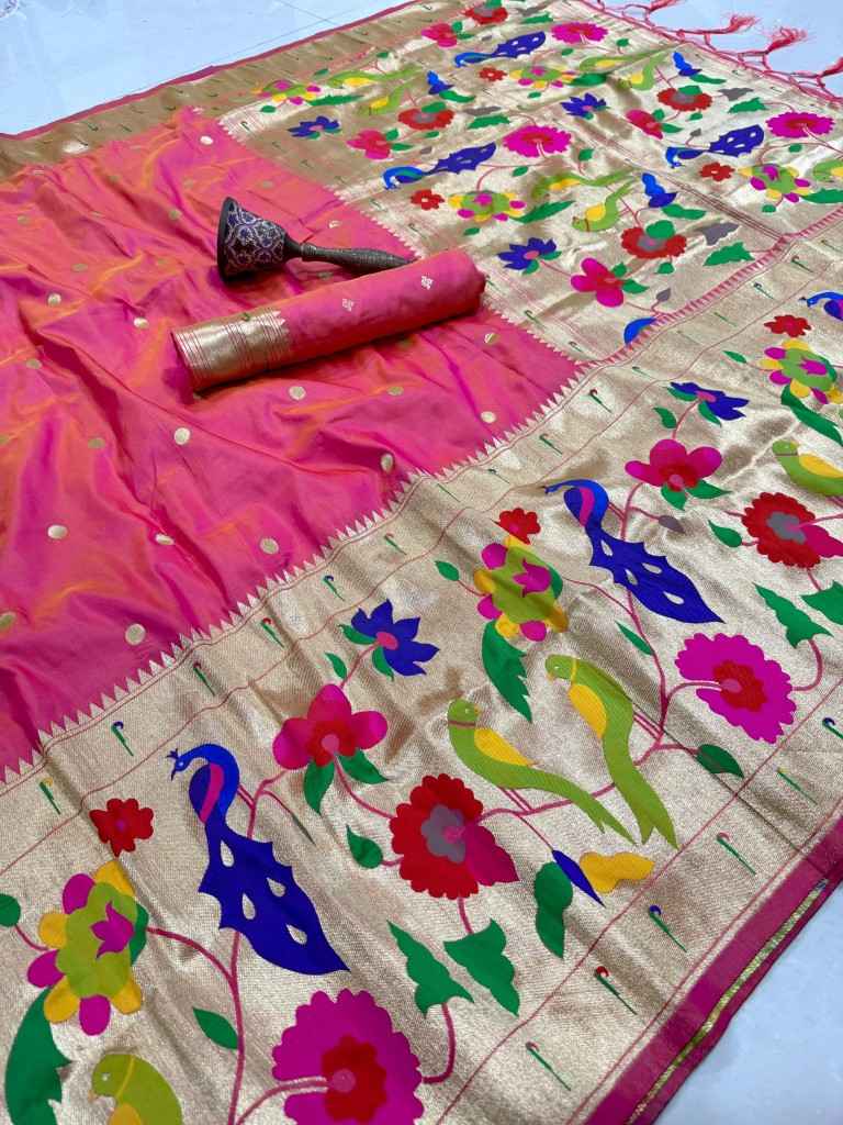 PURE SOFT KANCHIVRAM PETHANI SILK ZARI WEAVING SAREE 1 