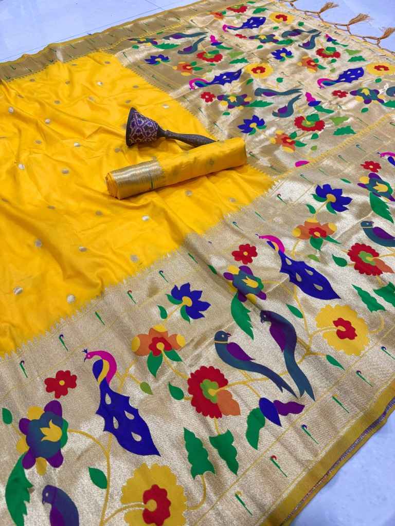 PURE SOFT KANCHIVRAM PETHANI SILK ZARI WEAVING SAREE 1 