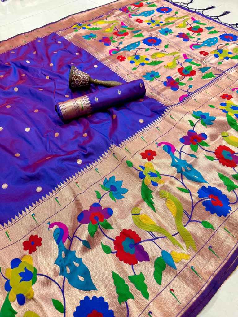 PURE SOFT KANCHIVRAM PETHANI SILK ZARI WEAVING SAREE 1 