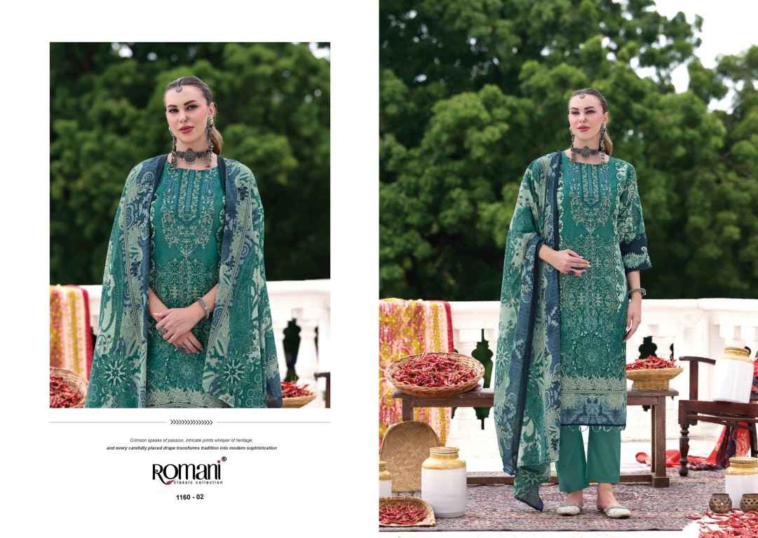 ROMANI AARZU VOL-36 SOFT COTTON DIGITAL PRINTED EMBROIDERY DRESS MATERIAL 