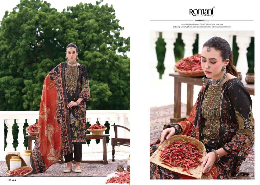 ROMANI AARZU VOL-36 SOFT COTTON DIGITAL PRINTED EMBROIDERY DRESS MATERIAL 