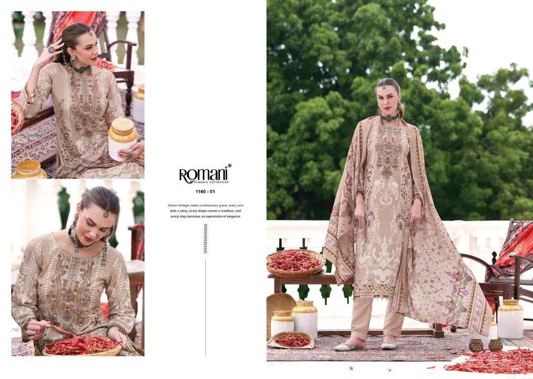 ROMANI AARZU VOL-36 SOFT COTTON DIGITAL PRINTED EMBROIDERY DRESS MATERIAL 