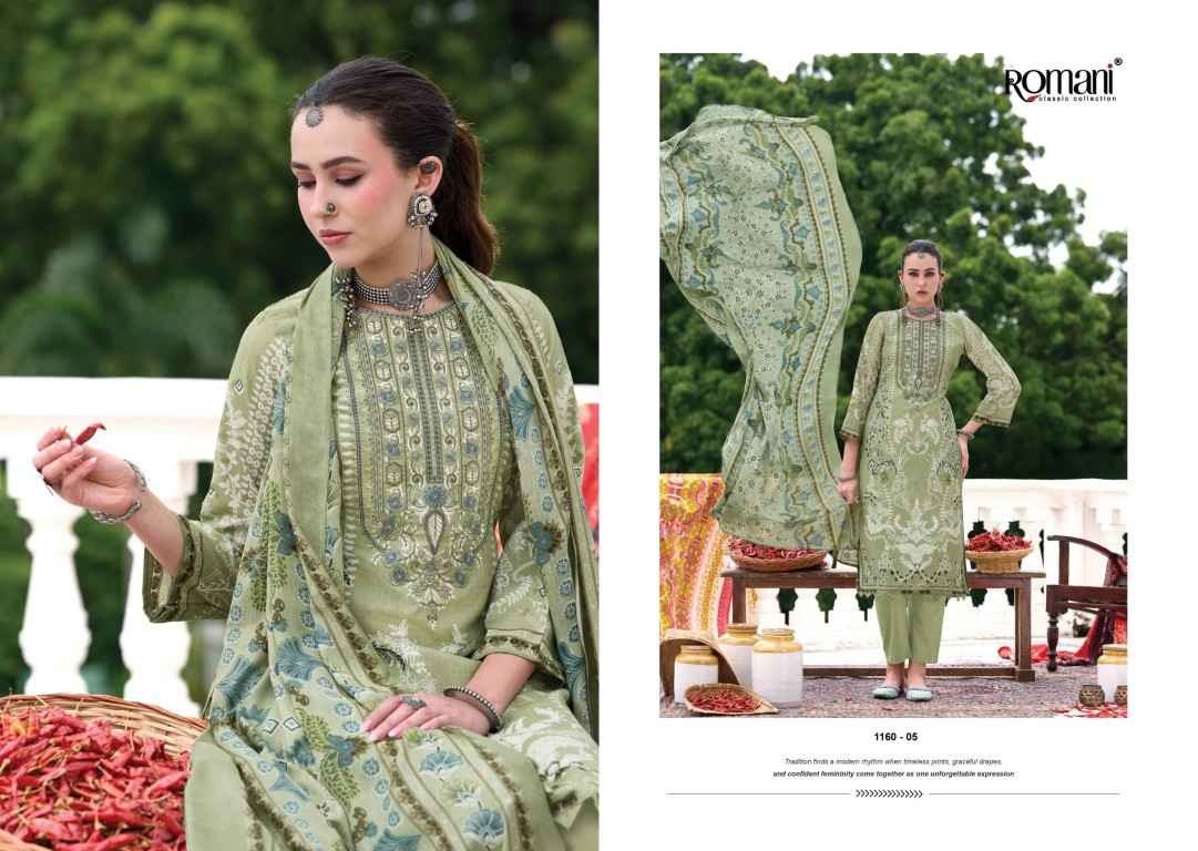 ROMANI AARZU VOL-36 SOFT COTTON DIGITAL PRINTED EMBROIDERY DRESS MATERIAL 