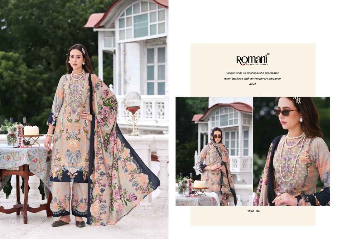 ROMANI MAHIRA VOL-11 SOFT COTTON SELF EMBROIDERY DRESS MATERIAL