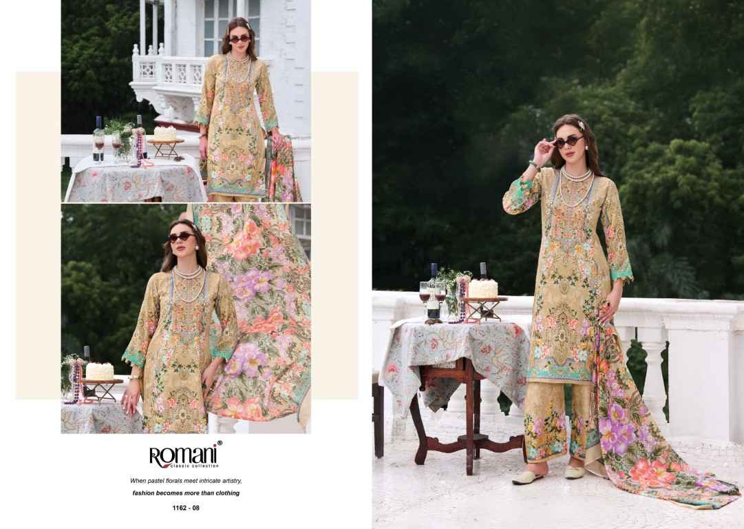 ROMANI MAHIRA VOL-11 SOFT COTTON SELF EMBROIDERY DRESS MATERIAL