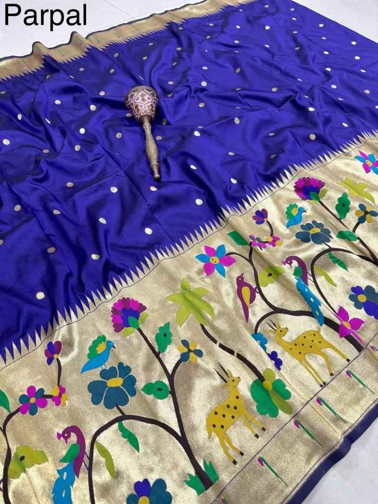 SOFT BANARASI PAITHANI SILK ZARI WEAVING UNSTICH LAHENGA CHOLI
