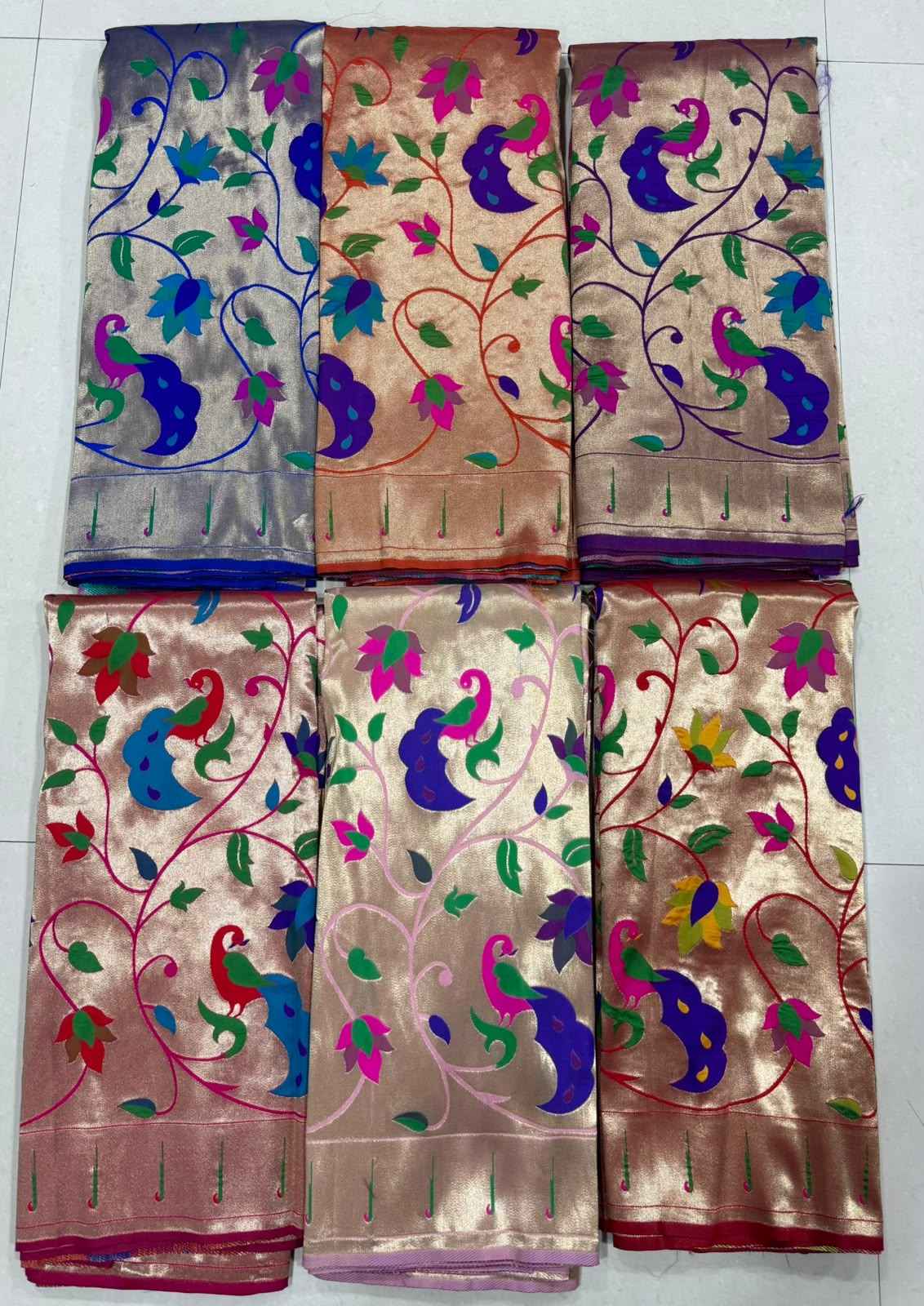 SOFT BANARASI PAITHANI SILK ZARI WEAVING UNSTICH LAHENGA CHOLI 1