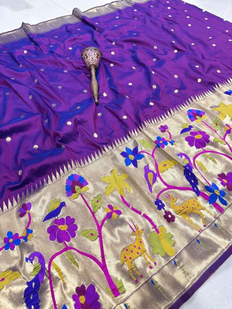 SOFT BANARASI PAITHANI SILK ZARI WEAVING UNSTICH LAHENGA CHOLI