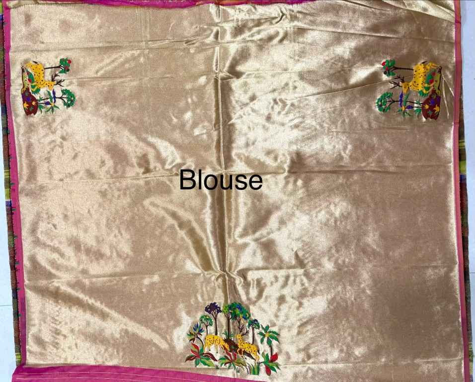 SOFT BANARASI PAITHANI SILK ZARI WEAVING UNSTICH LAHENGA CHOLI