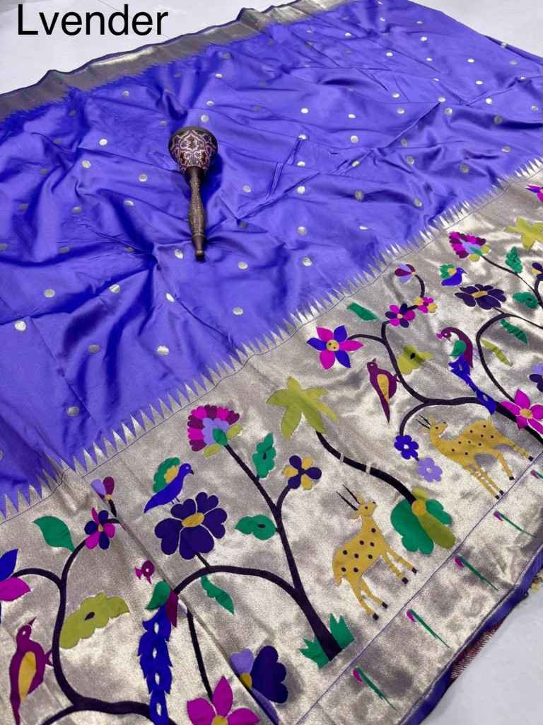 SOFT BANARASI PAITHANI SILK ZARI WEAVING UNSTICH LAHENGA CHOLI