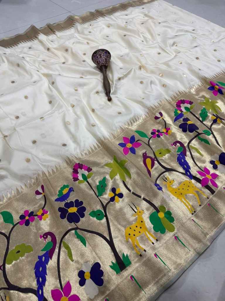 SOFT BANARASI PAITHANI SILK ZARI WEAVING UNSTICH LAHENGA CHOLI
