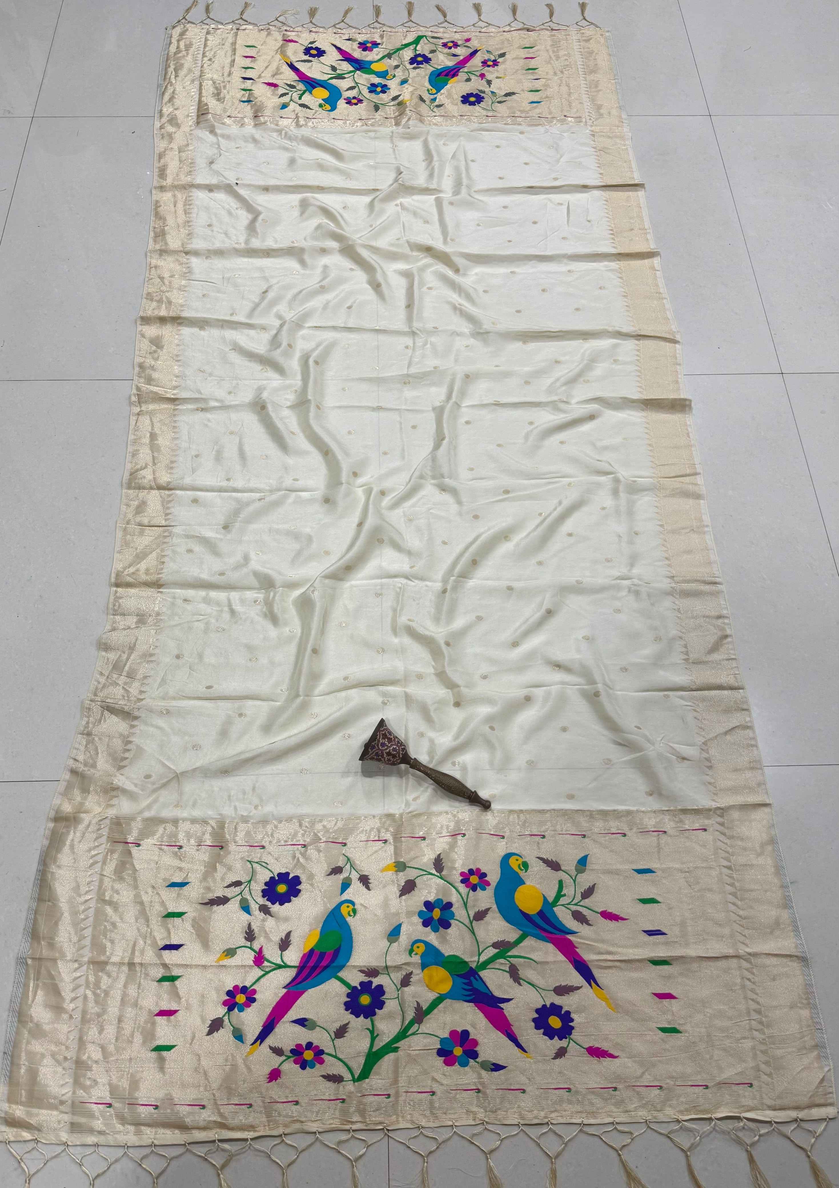 SOFT JARI VISCOS SILK MUNIYA PAITHANI DUPATTA