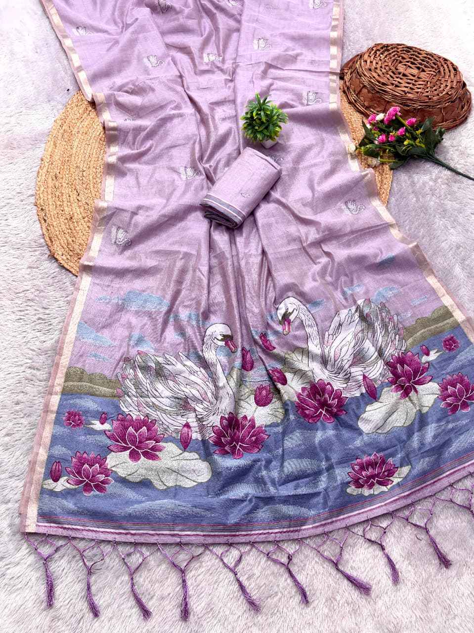 SOFT MOONGA COTTON ZARI WEAVING PAITHANI SAREE 1