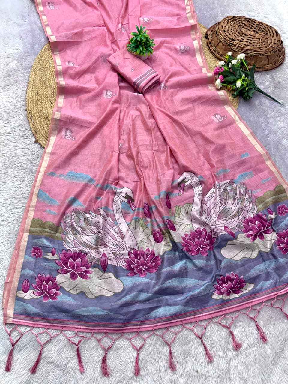 SOFT MOONGA COTTON ZARI WEAVING PAITHANI SAREE 1
