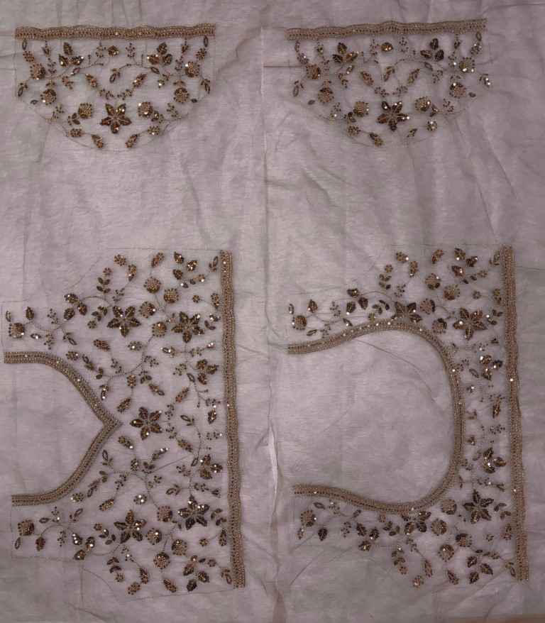 SOFT NET SEQUENCE AND ZARI EMBRODERY WORK SAREE 1