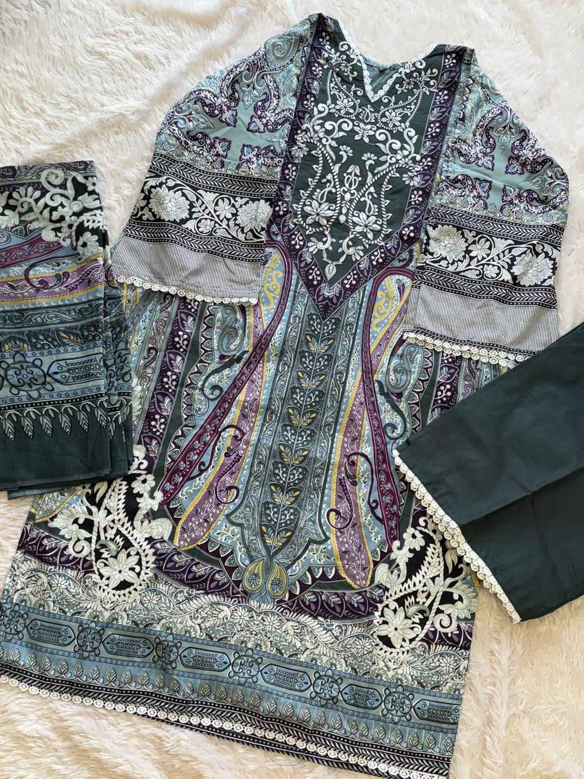 AALIZ PRINT AALIYA VOL-30 SOFT COTTON‎‎ PAKISTANI READYMADE SUIT