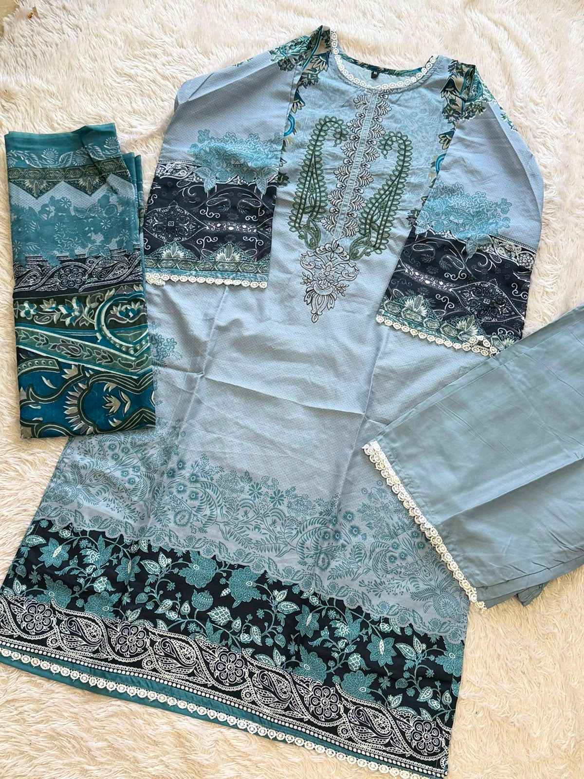 AALIZ PRINT AALIYA VOL-30 SOFT COTTON‎‎ PAKISTANI READYMADE SUIT