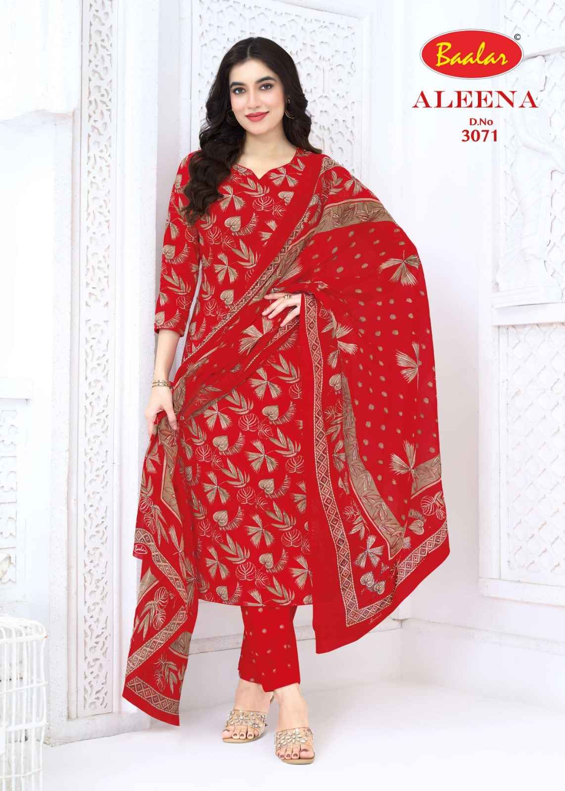 BAALAR ALEENA VOL-30 PURE COTTON PRINTED DRESS MATERIAL 