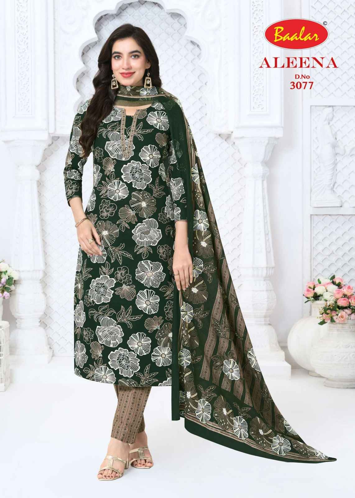 BAALAR ALEENA VOL-30 PURE COTTON PRINTED DRESS MATERIAL 