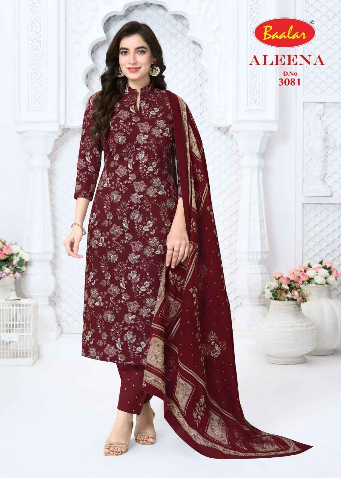 BAALAR ALEENA VOL-30 PURE COTTON PRINTED DRESS MATERIAL 