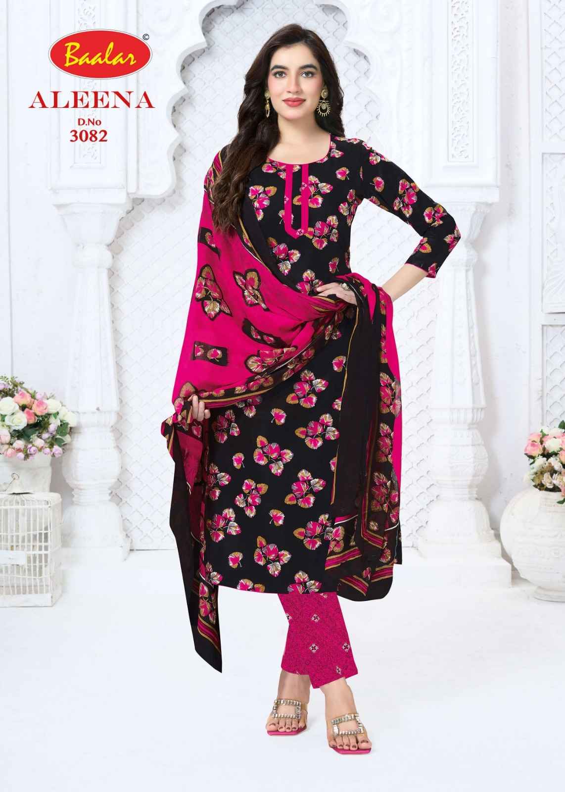 BAALAR ALEENA VOL-30 PURE COTTON PRINTED DRESS MATERIAL 