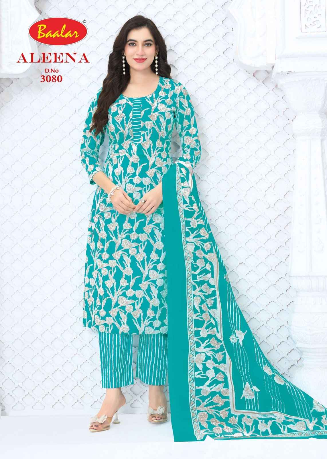 BAALAR ALEENA VOL-30 PURE COTTON PRINTED DRESS MATERIAL 