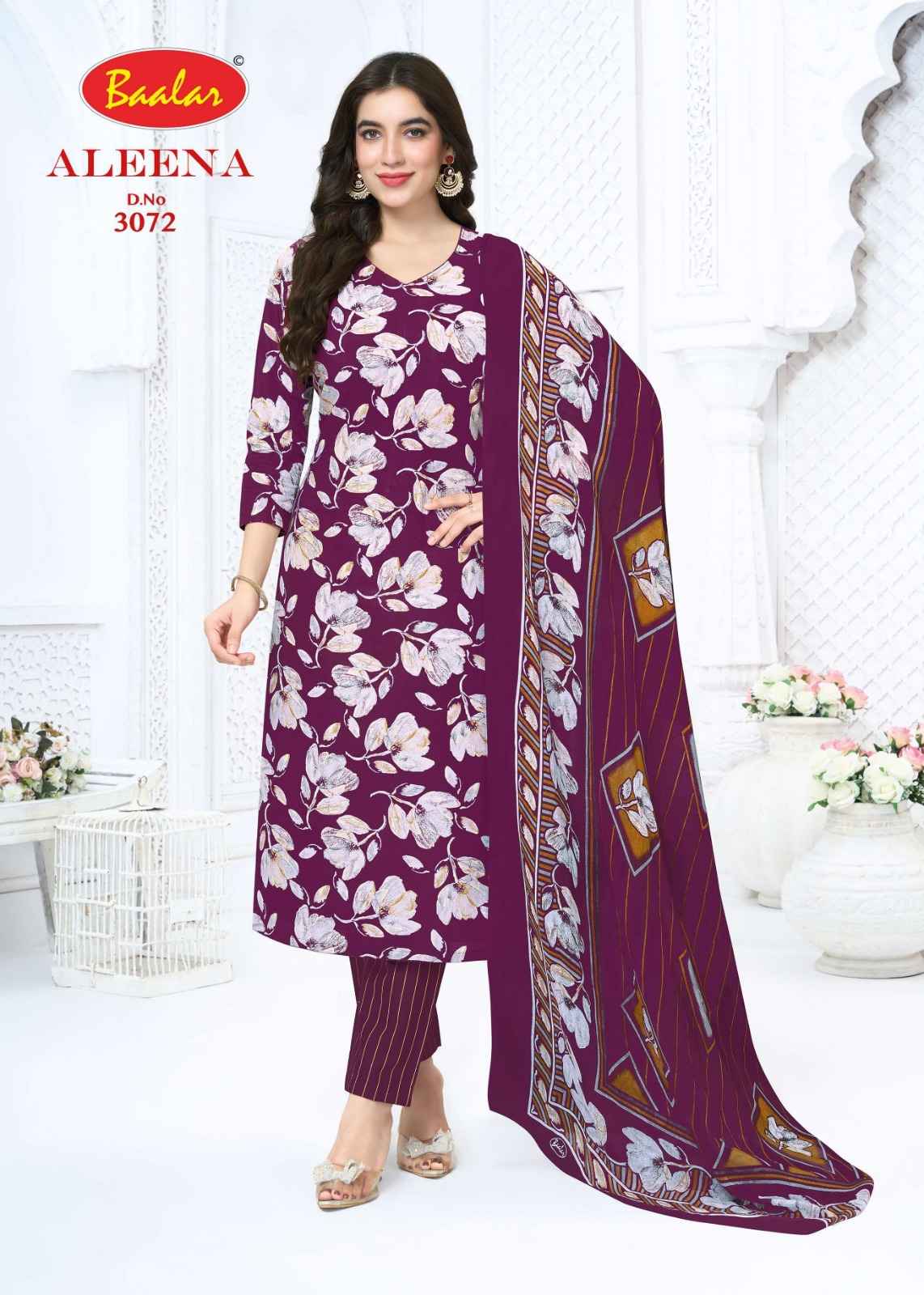 BAALAR ALEENA VOL-30 PURE COTTON PRINTED DRESS MATERIAL 