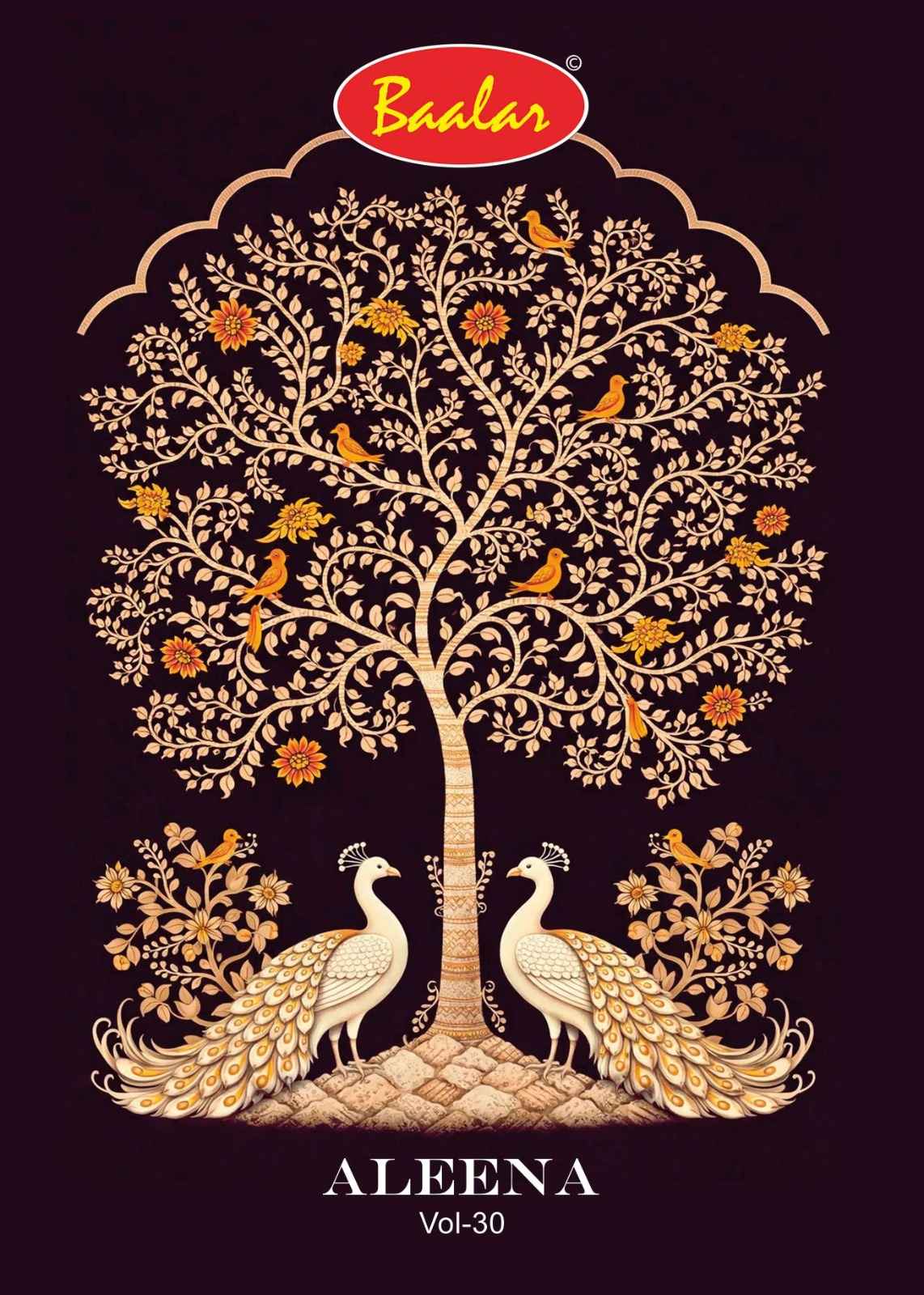 BAALAR ALEENA VOL-30 PURE COTTON PRINTED DRESS MATERIAL 