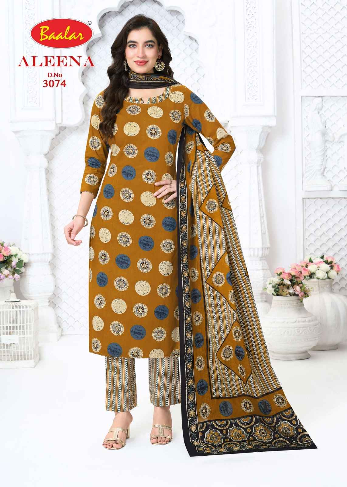 BAALAR ALEENA VOL-30 PURE COTTON PRINTED DRESS MATERIAL 