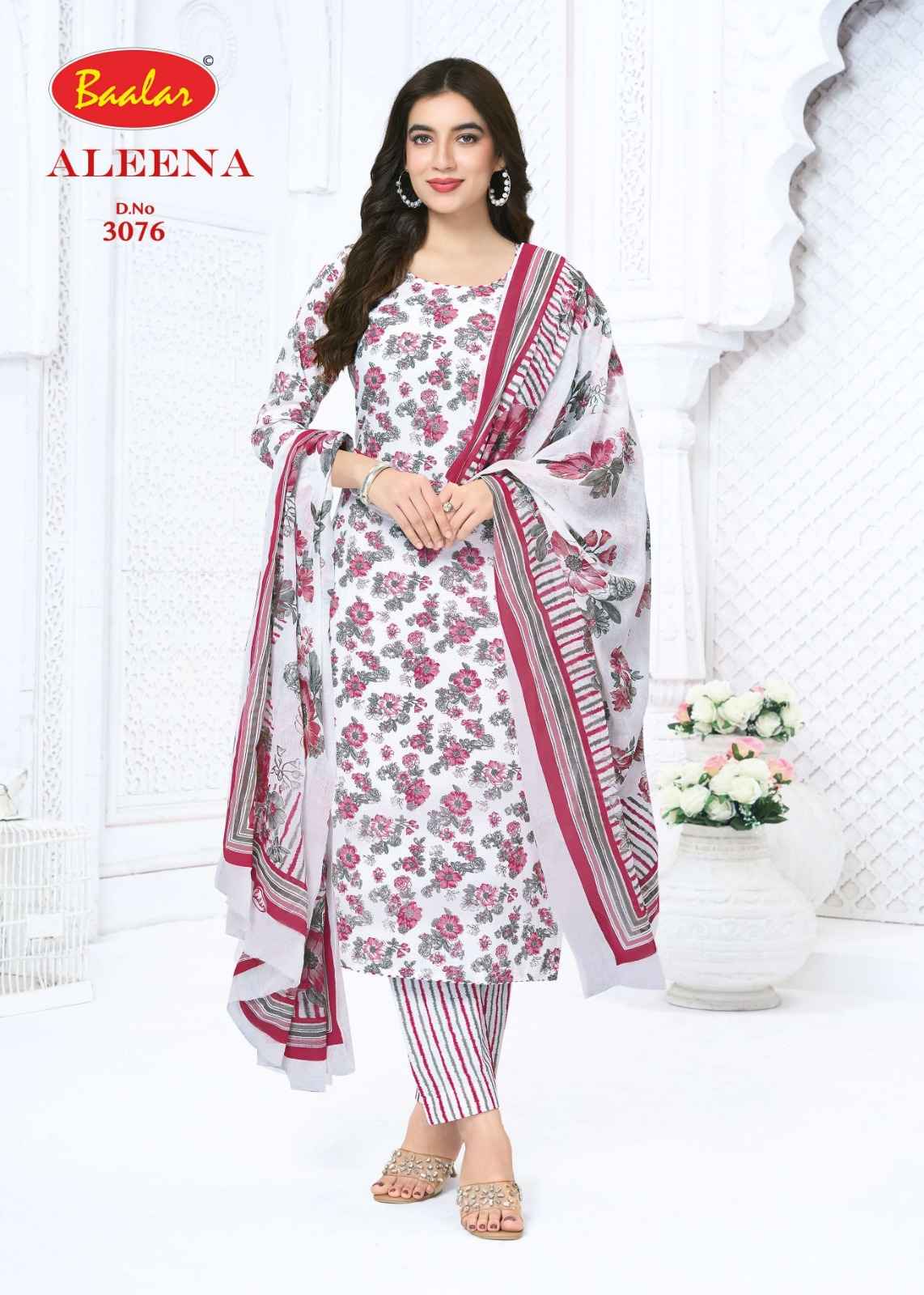 BAALAR ALEENA VOL-30 PURE COTTON PRINTED DRESS MATERIAL 