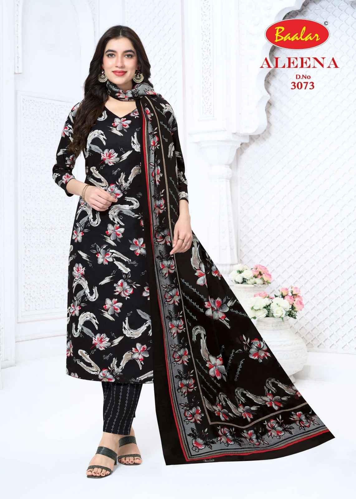 BAALAR ALEENA VOL-30 PURE COTTON PRINTED DRESS MATERIAL 