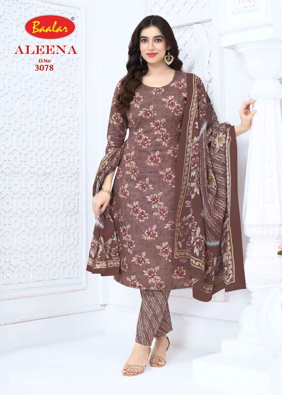 BAALAR ALEENA VOL-30 PURE COTTON PRINTED DRESS MATERIAL 