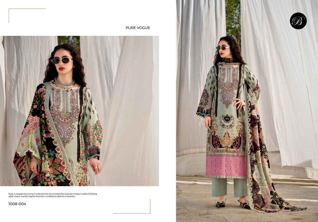 BELLIZA NAIRA VOL-157 PURE COTTON EMBROIDERY DRESS MATERIAL