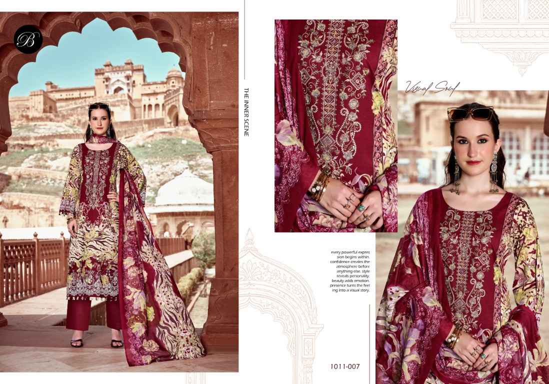 BELLIZA NAIRA VOL-158 PURE COTTON EMBROIDERY DRESS MATERIAL