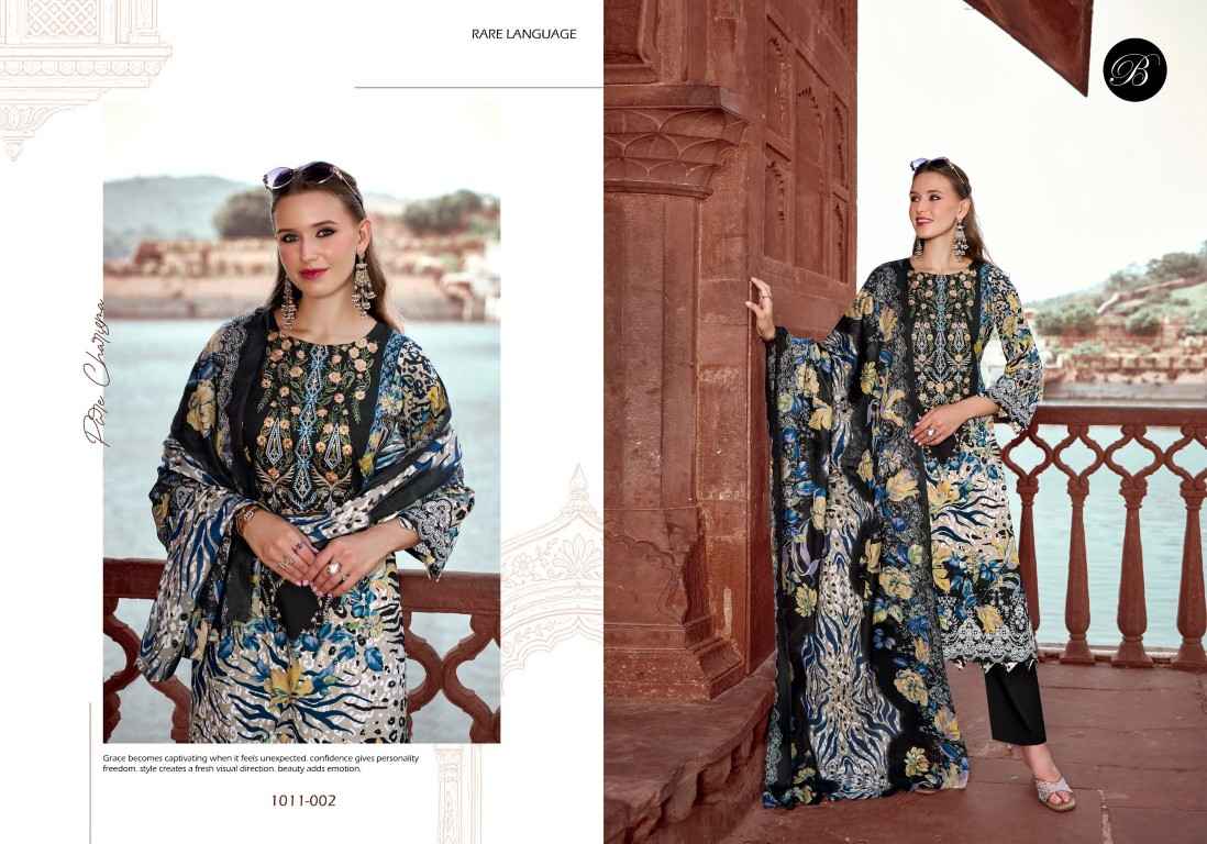 BELLIZA NAIRA VOL-158 PURE COTTON EMBROIDERY DRESS MATERIAL