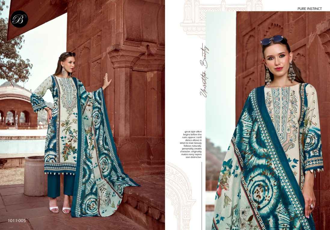 BELLIZA NAIRA VOL-158 PURE COTTON EMBROIDERY DRESS MATERIAL