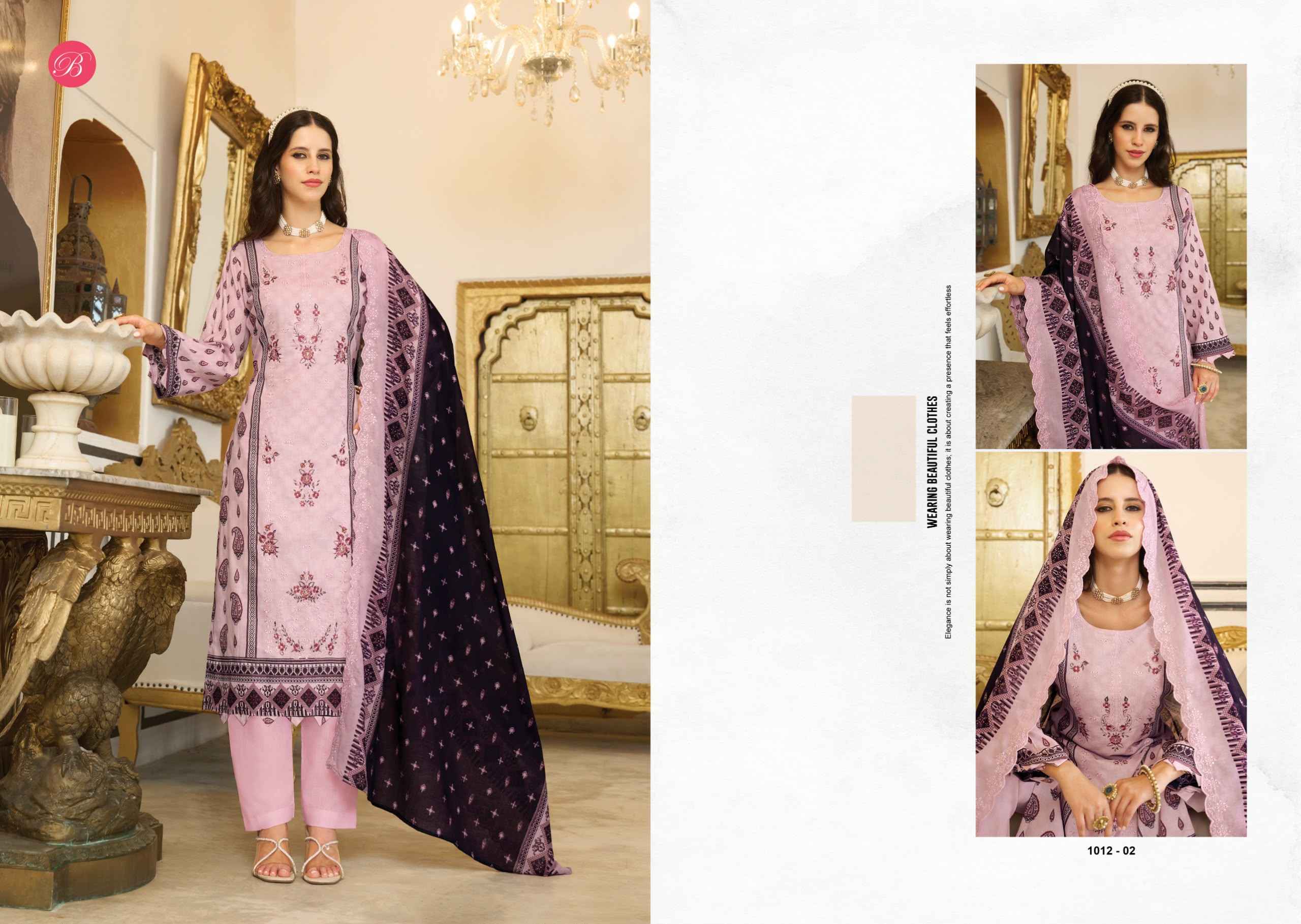 BELLIZA NOOR E ISHQ VOL-2 PURE COTTON DRESS MATERIAL