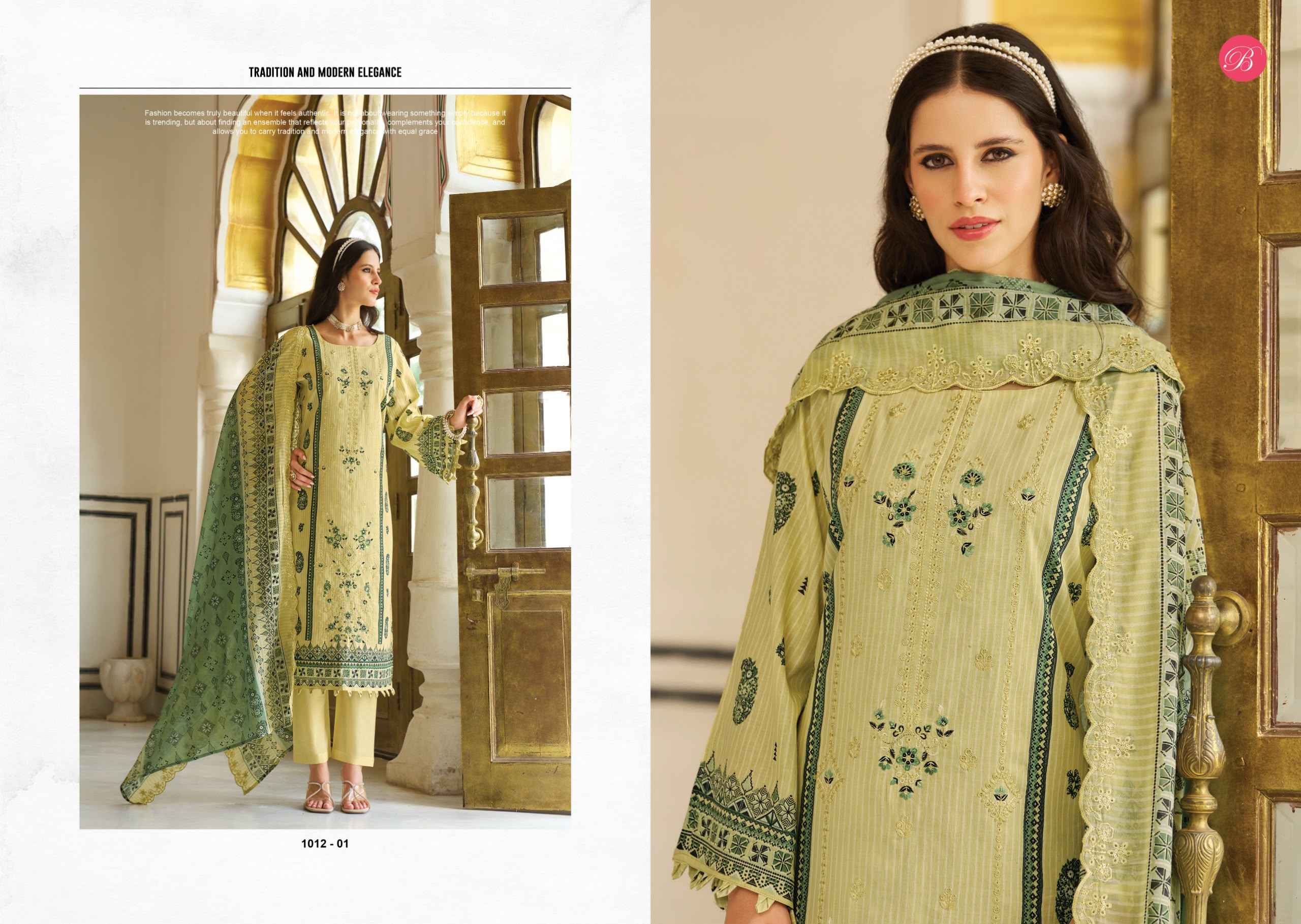 BELLIZA NOOR E ISHQ VOL-2 PURE COTTON DRESS MATERIAL