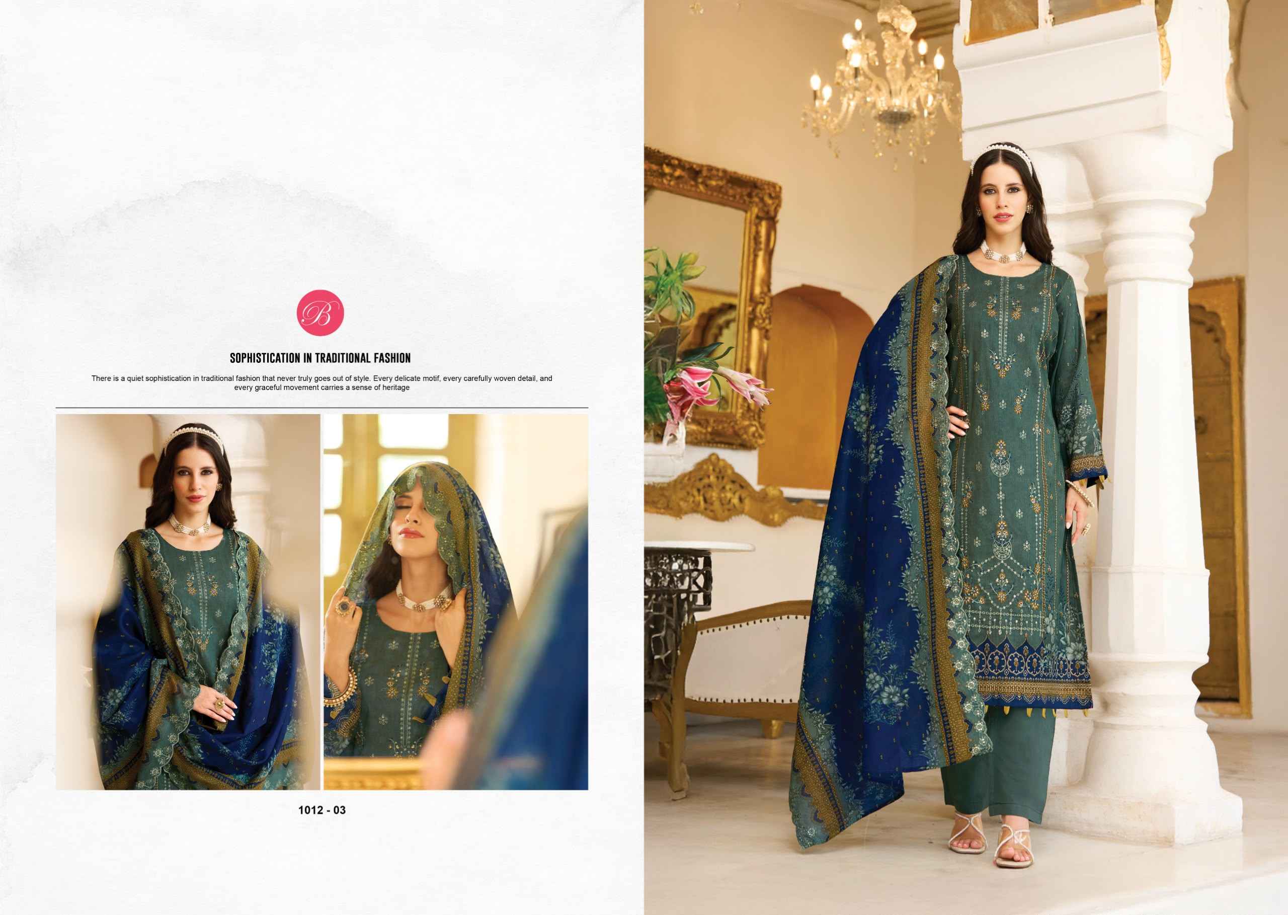 BELLIZA NOOR E ISHQ VOL-2 PURE COTTON DRESS MATERIAL