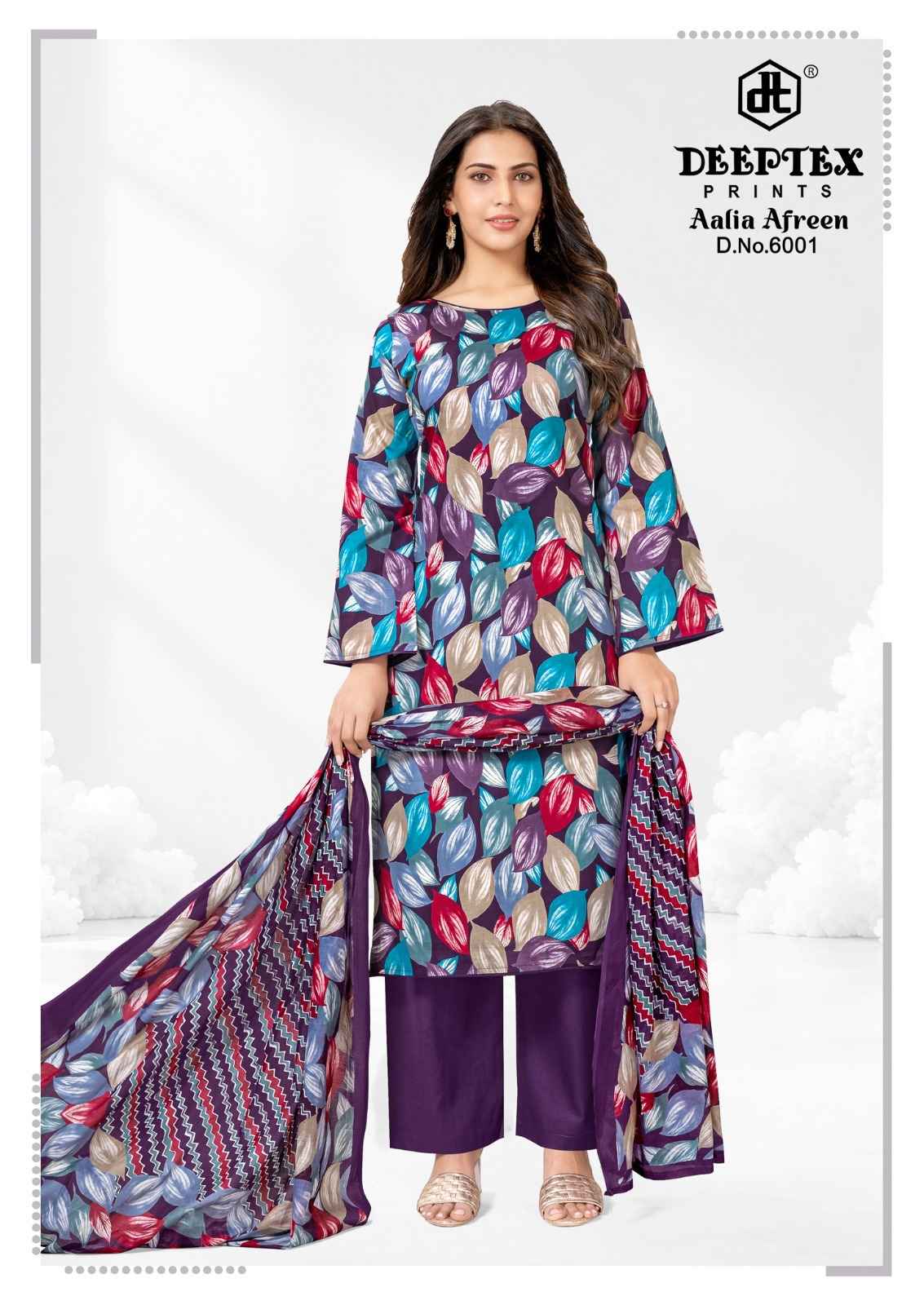 DEEPTEX AALIA AFREEN VOL-6 HEAVY COTTON PRINTED DRESS MATERIAL