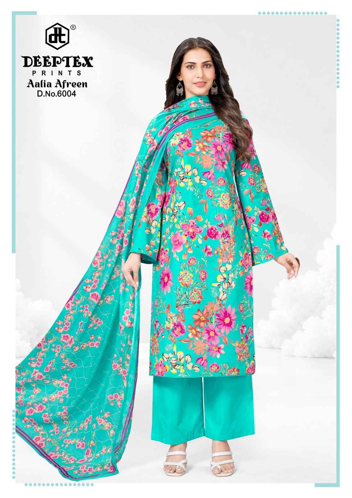 DEEPTEX AALIA AFREEN VOL-6 HEAVY COTTON PRINTED DRESS MATERIAL