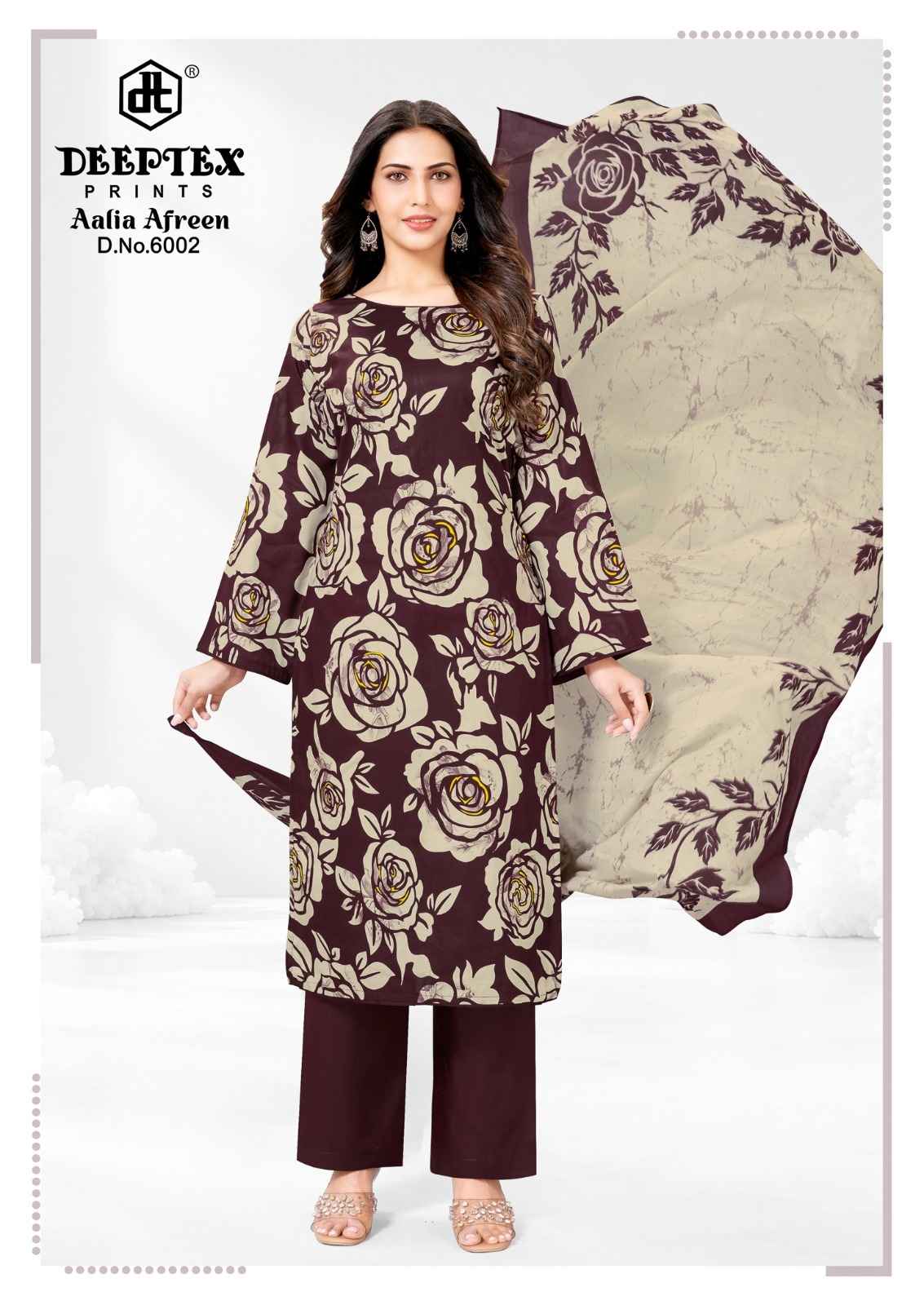 DEEPTEX AALIA AFREEN VOL-6 HEAVY COTTON PRINTED DRESS MATERIAL