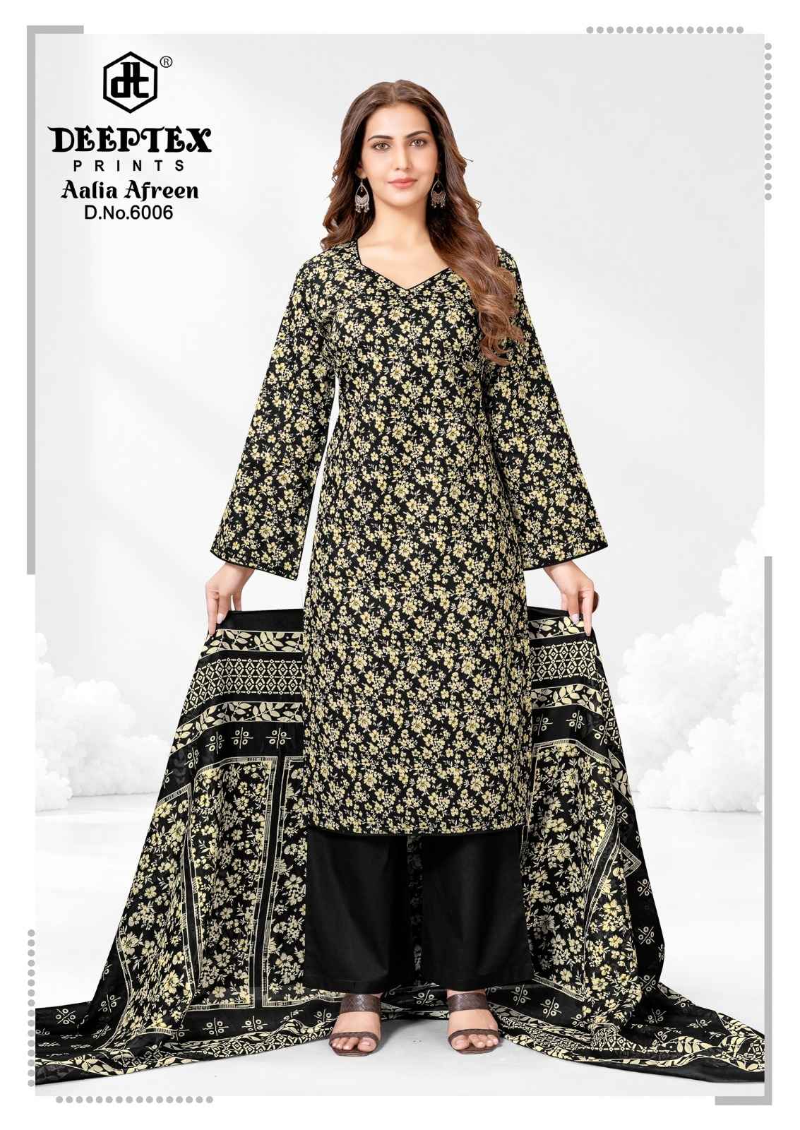 DEEPTEX AALIA AFREEN VOL-6 HEAVY COTTON PRINTED DRESS MATERIAL