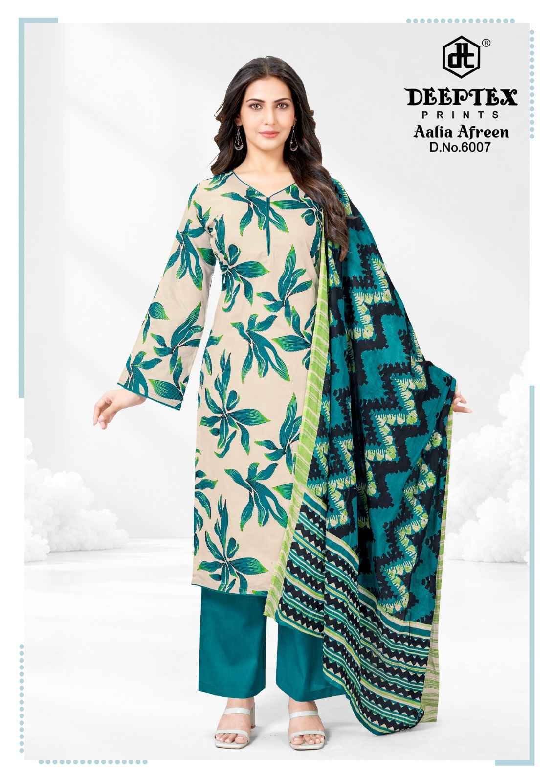 DEEPTEX AALIA AFREEN VOL-6 HEAVY COTTON PRINTED DRESS MATERIAL