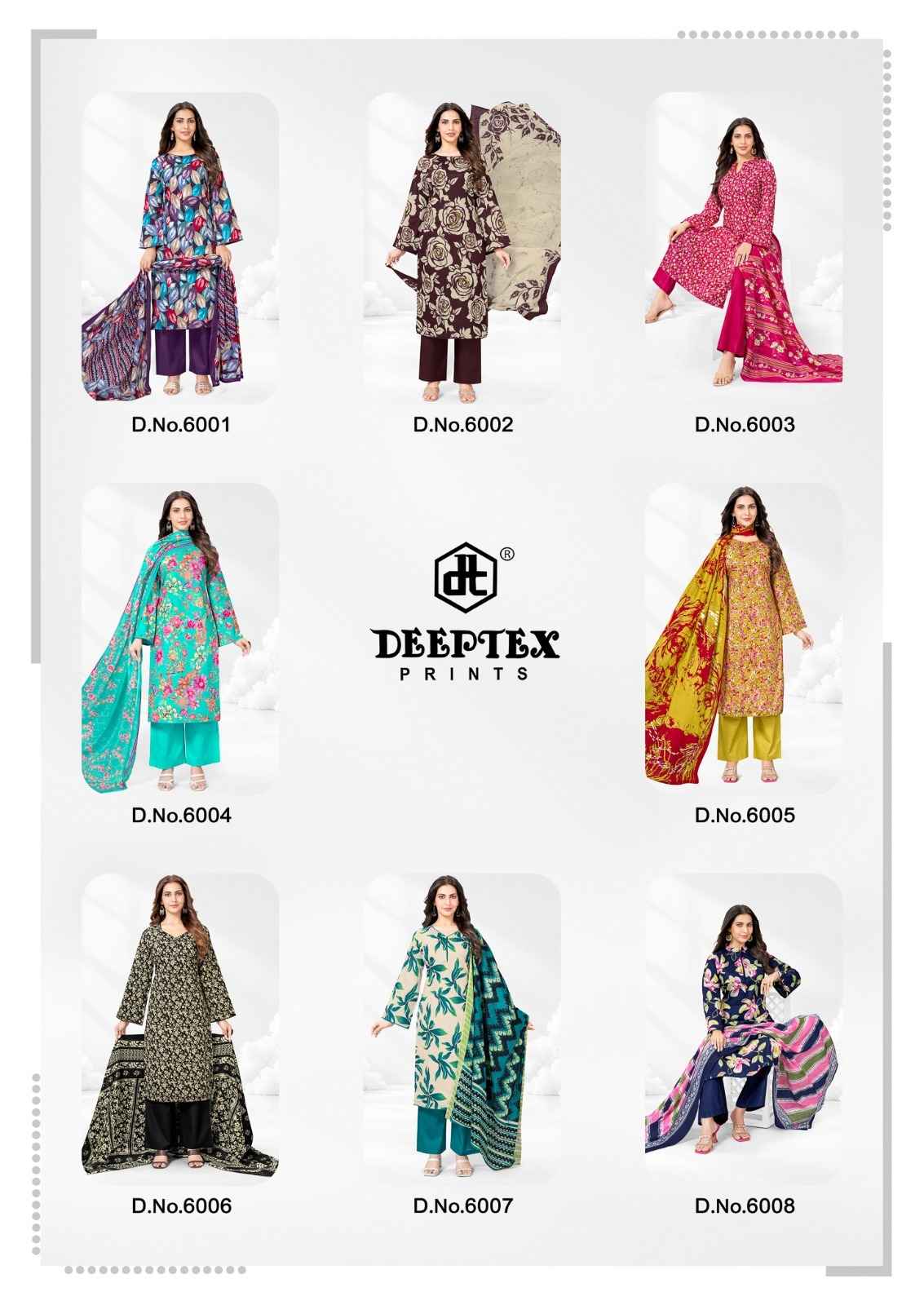 DEEPTEX AALIA AFREEN VOL-6 HEAVY COTTON PRINTED DRESS MATERIAL